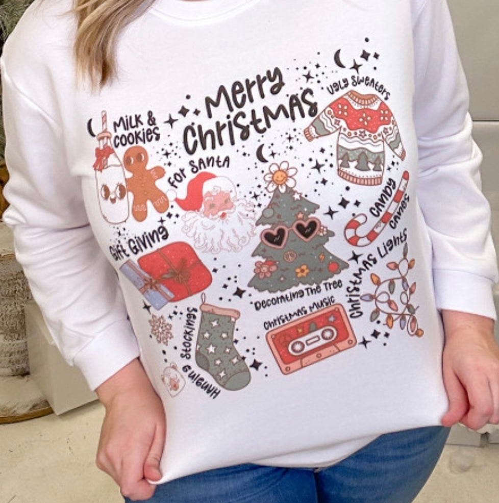 Christmas Things Graphic Sweatshirt