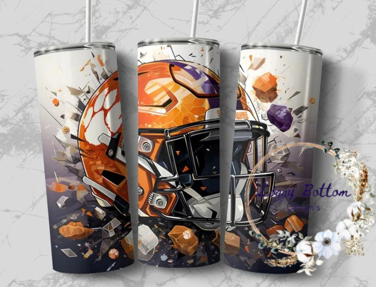 Clemson Tigers-Themed Tumbler - Quench Your Thirst with Athletic Style