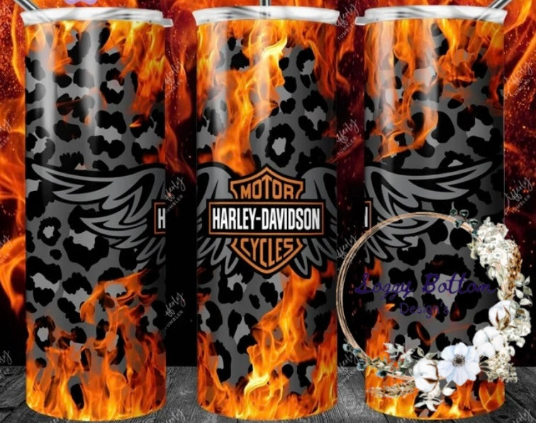 Leopard Harley Tumbler