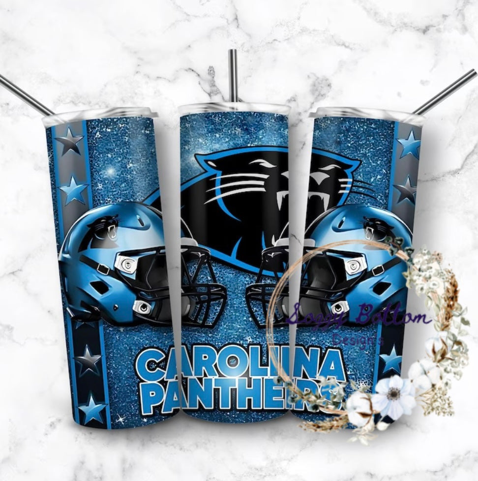 Carolina Panthers-Themed Tumbler - Quench Your Thirst with Athletic Style