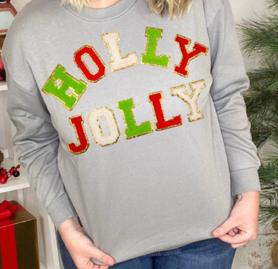 Holly Jolly Chenille Sweatshirt